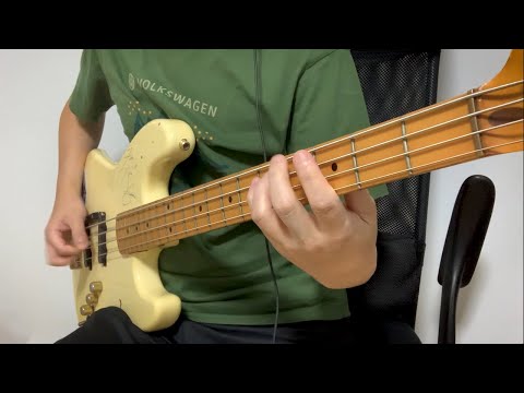 [BPM=136] 5 minutes of endurance down picking practice for bass guitar