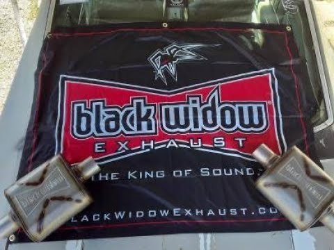 Flowmaster 40 series Vs Black Widow Race Venoms, Stock 350 Chevelle ~Read description~