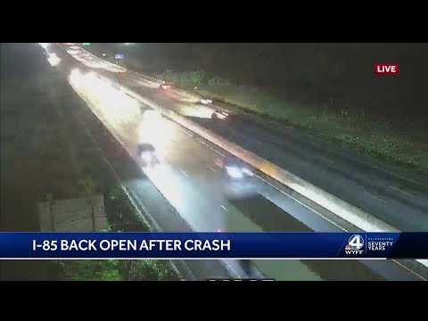 All southbound lanes reopened following crash on I-85