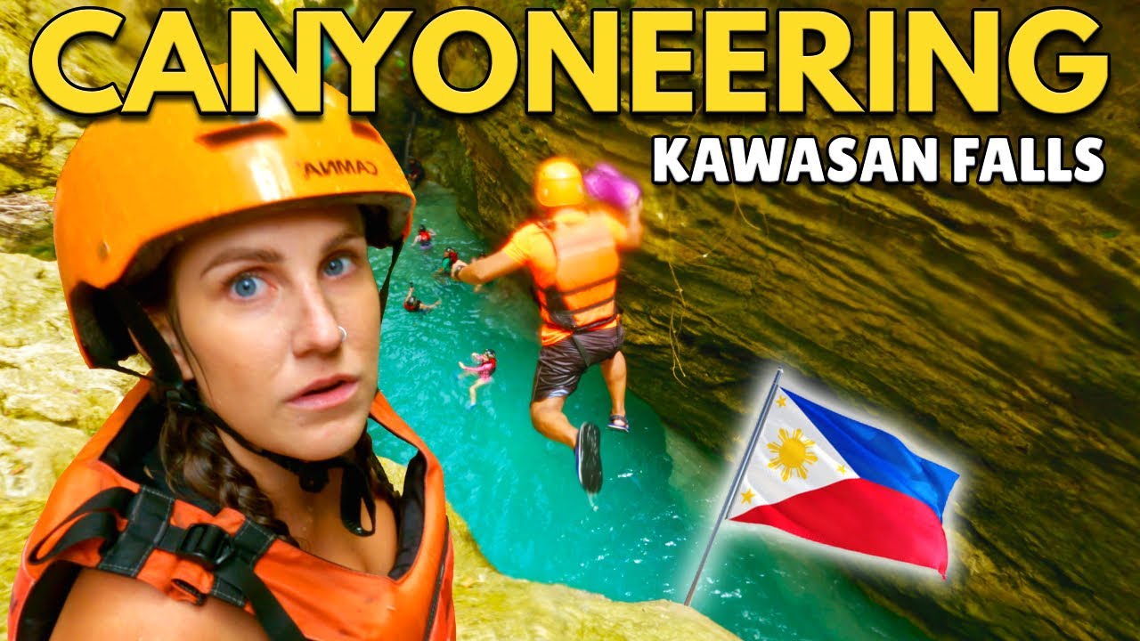 Join a duo as they experience Canyoneering adventure at Kawasan Falls.