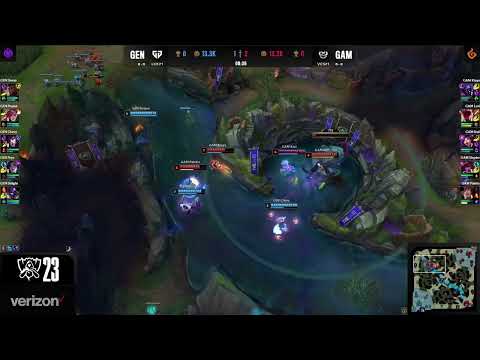 Great GENG teamfight, nobody dies! - GEN vs GAM - WORLDS 2023
