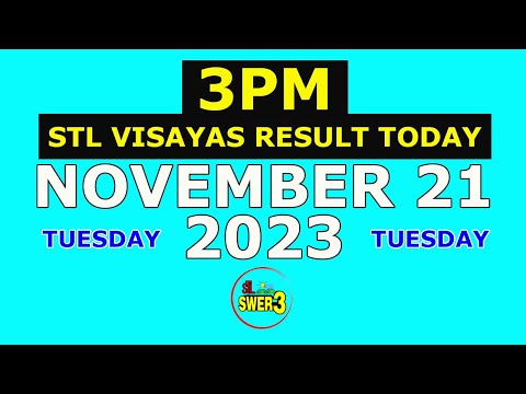 3pm STL Visayas Result Today November 21 2023 (Tuesday)