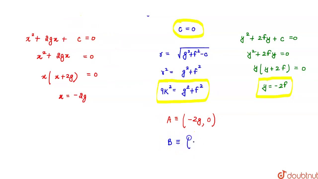 Watch video If a circle of constant radius `3k` passes through the origin `O` and meets the coordinate axes Now If a circle of constant radius `3k` passes through the origin `O` and meets the coordinate axes