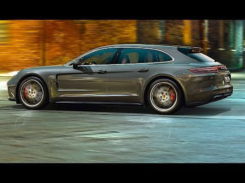 Porsche Panamera Sport Turismo Driving 2018 World Premiere New Porsche Panamera Shooting Brake