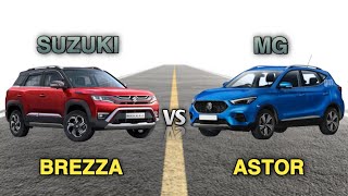 Maruti Suzuki Brezza vs MG Astor Comparison