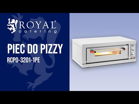 Video - Piec do pizzy - 1 komora - 3200 W - timer - Royal Catering