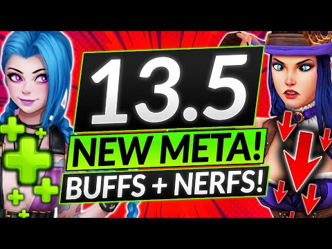 NEW PATCH 13.5 is ACTUALLY BUSTED - HUGE CHAMPION BUFFS and NERFS - LoL Meta Guide