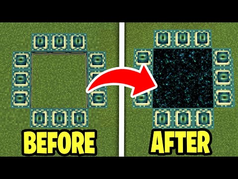 How To Make a End Portal In Minecraft Creative! - All Platforms