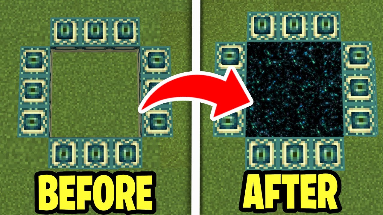 How To Make a End Portal In Minecraft Creative! - All Platforms