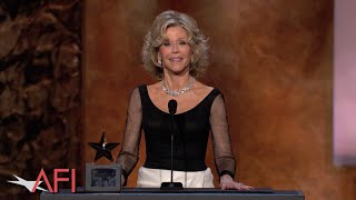 Jane Fonda accepts the 2014 AFI Life Achievement A...