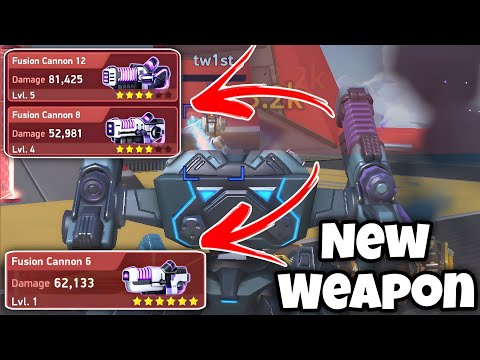 New Weapon Fusion Cannon 12 | Mech Arena New Fusion Cannon 12 - Mech Arena