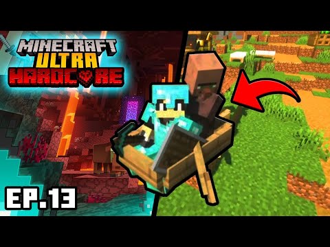 🍏Minecraft UHC |  I LEFT WITH GIGEL BY BOAT THROUGH THE NETHER!  Ep #13