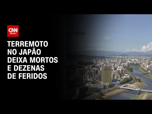 Terremoto de 7,1 no Japão deixa feridos e derruba prédios, diz premiê | CNN NOVO DIA