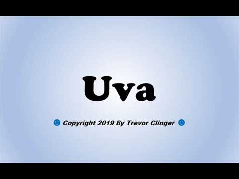 How To Pronounce Uva (Spanish For Grape)
