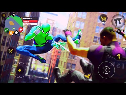 Flying Spider Hero Super Rope Vice Town Crime Simulator Android Gameplay By Games Zone