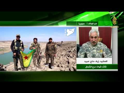 لقاء تلفزيوني مع  العقيد زياد حاج عبيد  للحديث عن استعدادات الجيش الحر لمعركة منبج