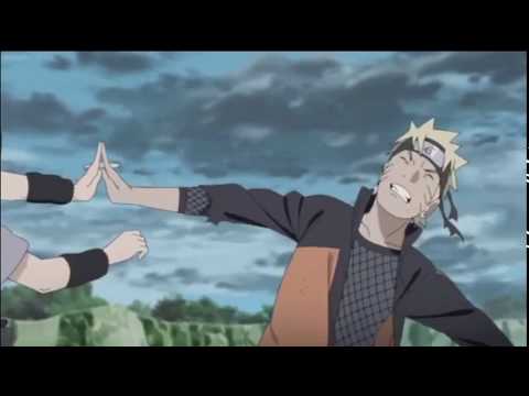 Sasuke uses Naruto's hands for Fire-style jutsu!