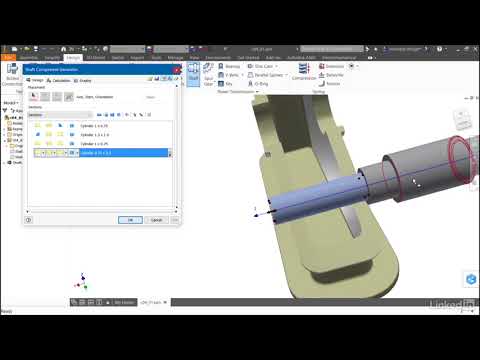 Inventor Tutorial - Creating a shaft and placing a bearing