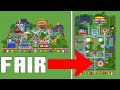 Minecraft Tutorial How To Make A Fair Carnival Theme Park The Movie