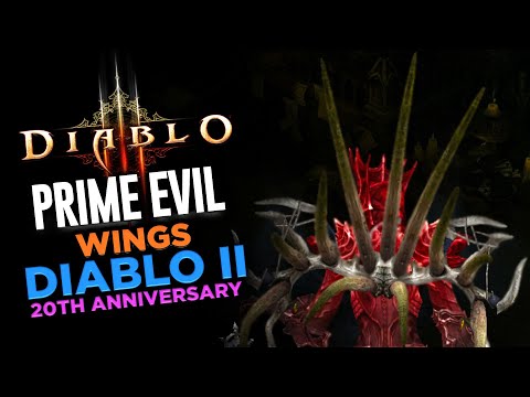 Prime Evil Wings   Diablo II 20th Anniversary Reward