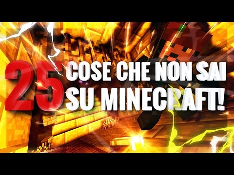 25 COSE CHE FORSE NON SAI SU MINECRAFT! (Segreti e Curiosità)
