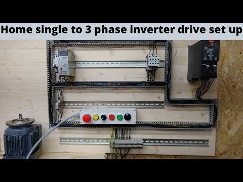 Single phase to 3 phase VFD drive home setup. (English)