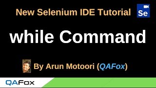 New Selenium IDE - Part 98 - while Command
