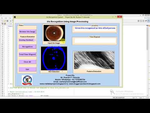 Iris Recognition System Using Image Processing Matlab Project With Source Code