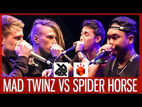 MAD TWINZ vs SPIDER HORSE  |  Grand Beatbox TAG TEAM Battle 2017  |  SEMI FINAL