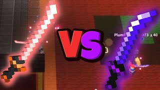 Minecraft Dungeons PvP Mod Showcase Dark Katana VS Master Katana