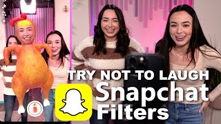 Try Not to Laugh Snapchat Filters - Merrell Twins