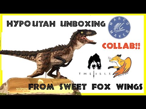 UNBOXING HYPO UTAHRAPTOR made by SWEET FOX WINGS - Dinoartists Collab! - The Isle