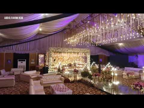 wedding stage reception day |indoor decoration lights and flowering | #abdulrahimrem