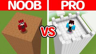 Noob VS Pro Veiligste Toren Bouw Battle Noob VS Pro Veiligste Toren Bouw Battle