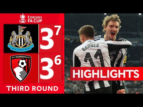 Newcastle vs Bournemouth | 3-3 PEN 7-6 | Highlights | FA Cup 2025/26 | bournemouth newcastle