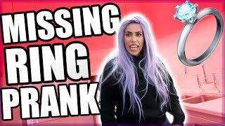 LOST WEDDING RING PRANK!! 💍 😭  (SHE WENT CRAZY!!)