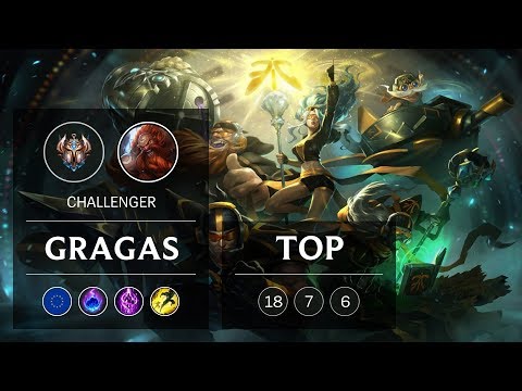 Gragas Top vs Akali - EUW Challenger Patch 9.1