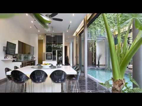 Natural ventilation and a forest cocoon contribute to the passive design of this house