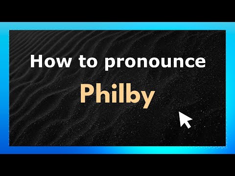 How to Pronounce Philby (American Pronunciation / US) with Audio and Phonetic Spelling