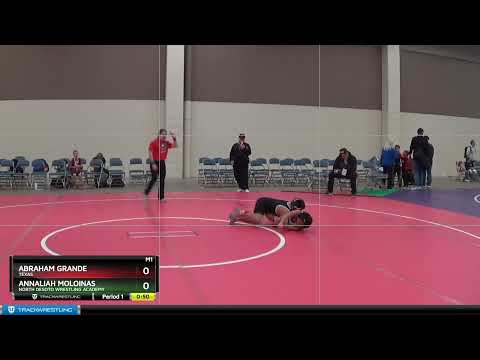 76 Lbs Round 3 - Annaliah Moloinas, North DeSoto Wrestling Academy Vs Abraham Grande, Texas 0720