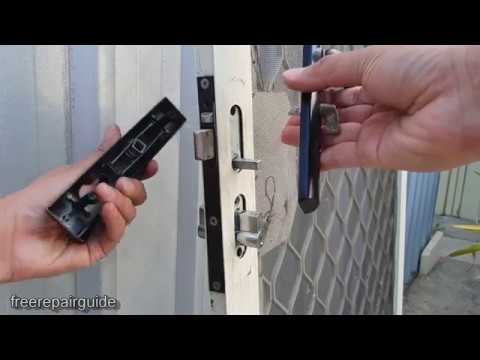 How to Replace / Change Security Door Lock - Without Key