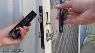 How to Replace / Change Security Door Lock - Without Key