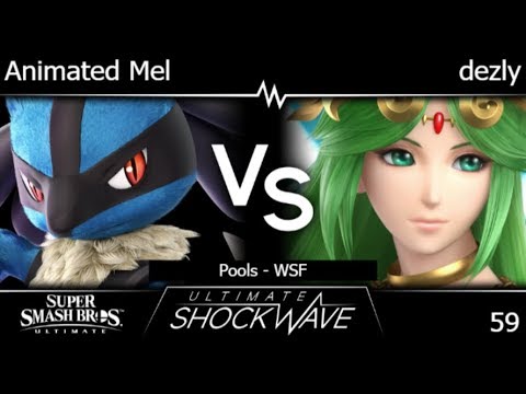 USW 59 - Animated Mel (Lucario) vs HMO | dezly (Palutena) Pools - WSF - SSBU