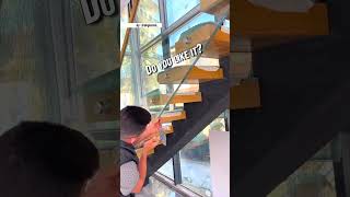 Broken Glass Stairway Redesign #shorts