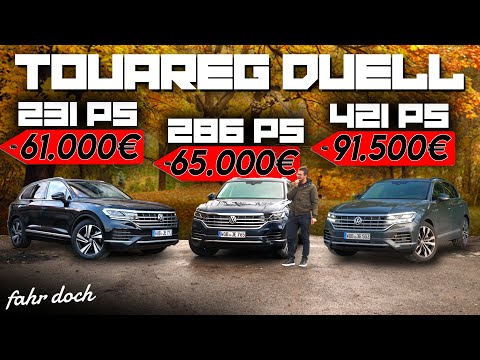 Which diesel makes the most sense? VW Touareg V6 231 hp vs. V6 286 hp vs. V8 421 hp | Drive it