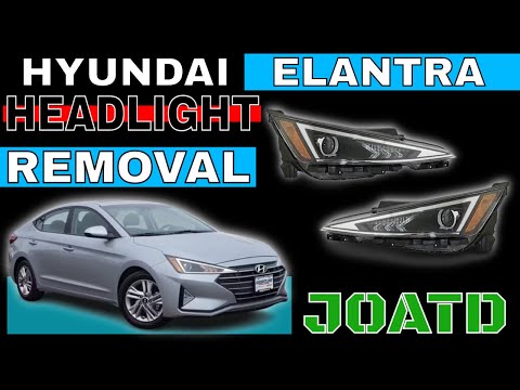 Hyundai Elantra SEL (2018, 2019, 2020) Headlight Assembly Removal (JOATD)