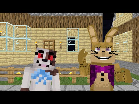 Vanny and Glitchtrap: Lost on Christmas| But Minecraft