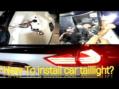#Car_Taillight set installing for #Nissan X- trail 2018
