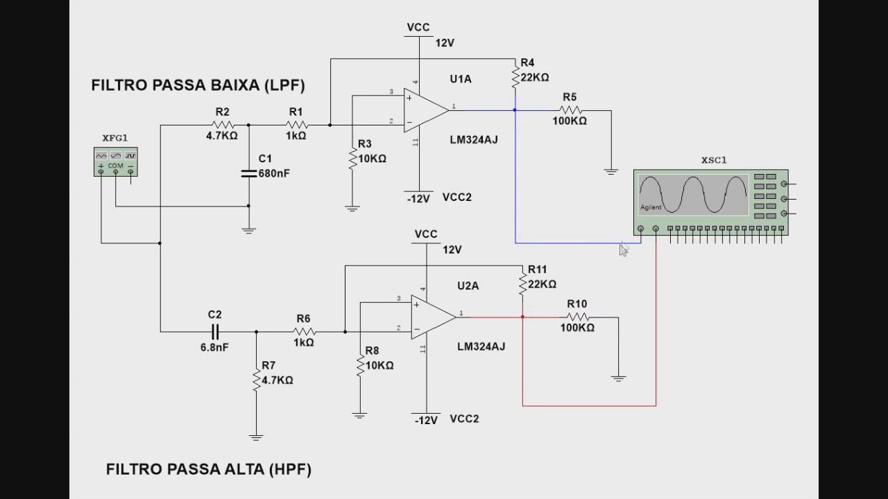 179 Filtros passa alta e passa baixa   HPF e LPF