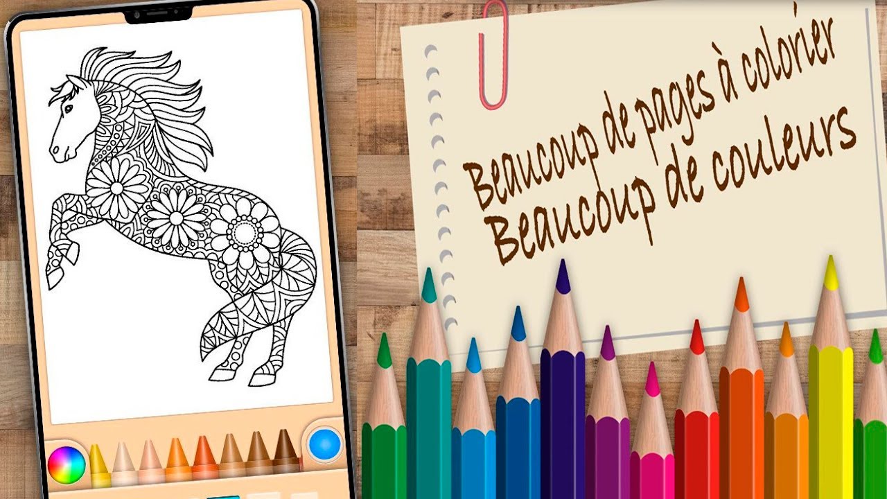 JEU DE COLORIAGE CHEVAL